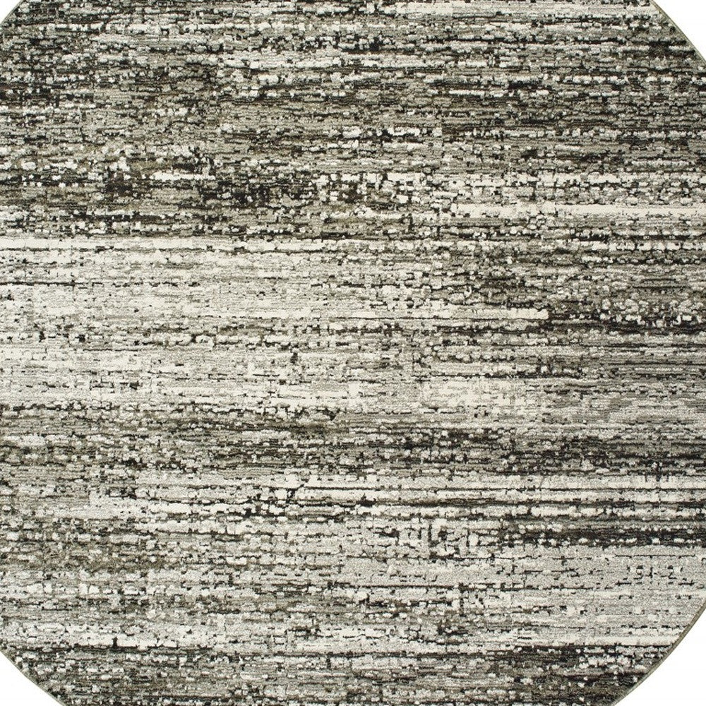 5' X 8' Ash And Slate Abstract Area Rug