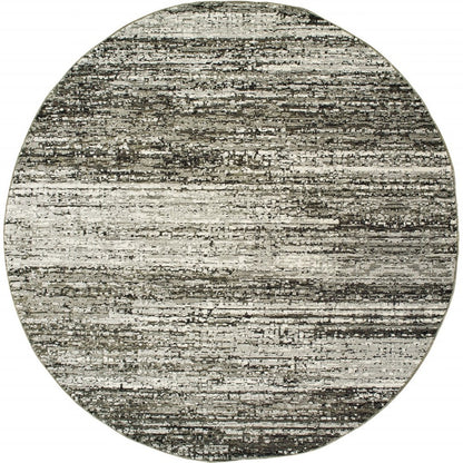 5' X 8' Ash And Slate Abstract Area Rug