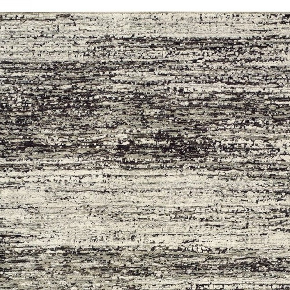 8' X 10' Ash And Slate Abstract Area Rug