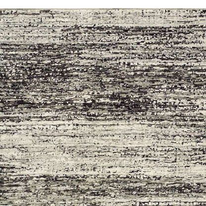 8' X 10' Ash And Slate Abstract Area Rug