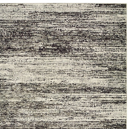 5' X 8' Ash And Slate Abstract Area Rug