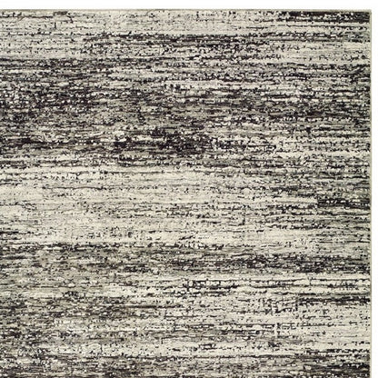8' X 10' Ash And Slate Abstract Area Rug