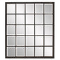 Rectangular Antique Black Finish Mirror With Beveled Edge