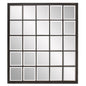 Rectangular Antique Black Finish Mirror With Beveled Edge