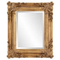 23" Antiqued Gold Ornate Scroll Framed Accent Mirror