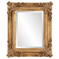 23" Antiqued Gold Ornate Scroll Framed Accent Mirror
