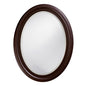 33" Bronze Oval Framed Accent Mirror