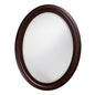 33" Bronze Oval Framed Accent Mirror