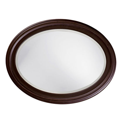 33" Bronze Oval Framed Accent Mirror