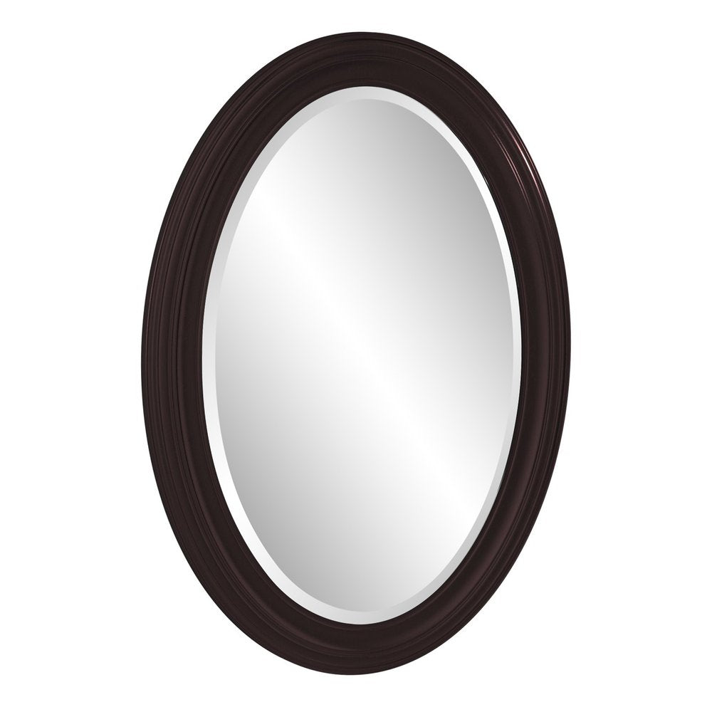 33" Bronze Oval Framed Accent Mirror