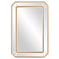 Recatngle Gold Leaf Mirror With Angled Corners Frame