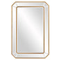 Recatngle Gold Leaf Mirror With Angled Corners Frame