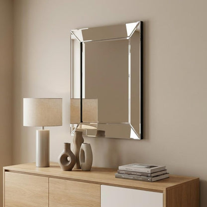 24" Clear Beveled Edge Frame Accent Mirror