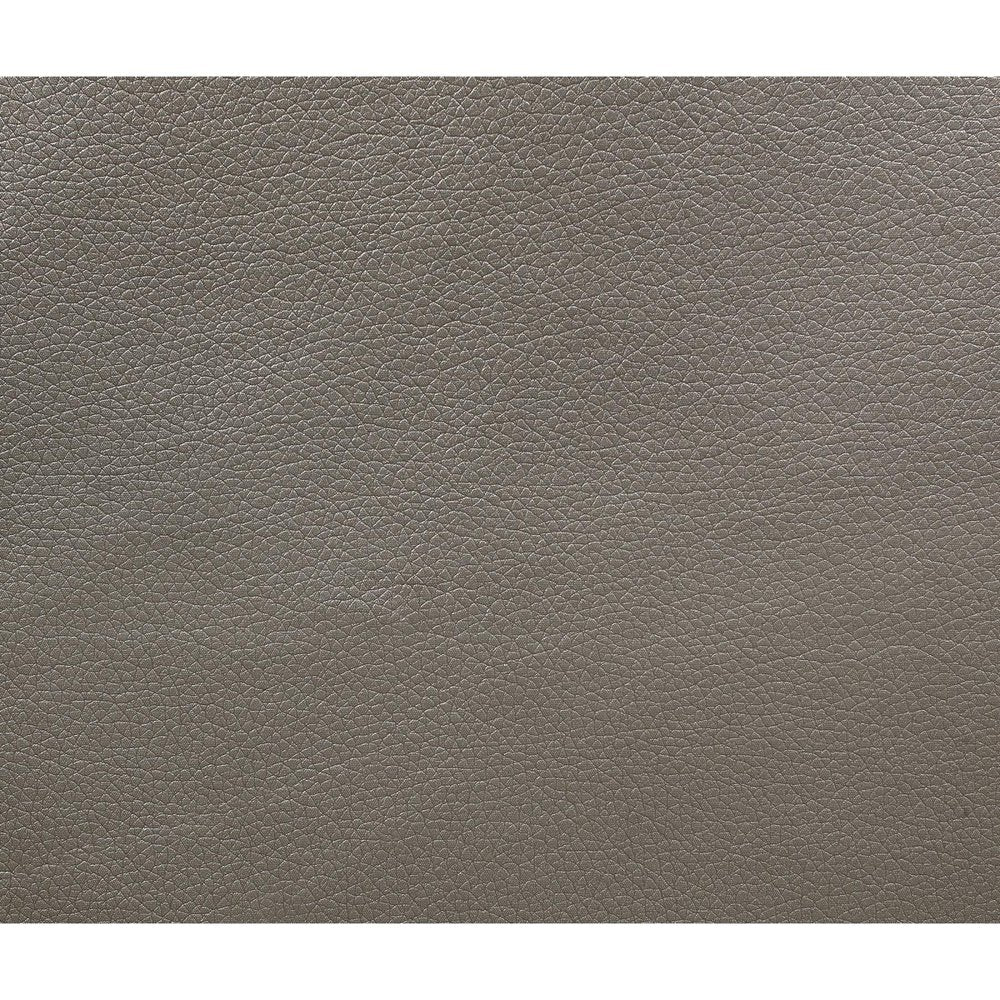 Silver Wood And Tufted Linen Queen Bed Frame With Nailhead Trim