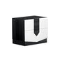 21" Gray Wood Two Drawer Nightstand