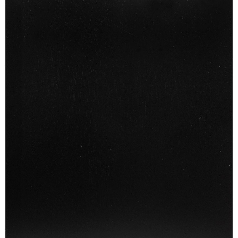 25" Black Wood Three Drawer Nightstand