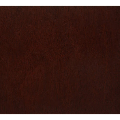 25" Merlot Wood Three Drawer Nightstand