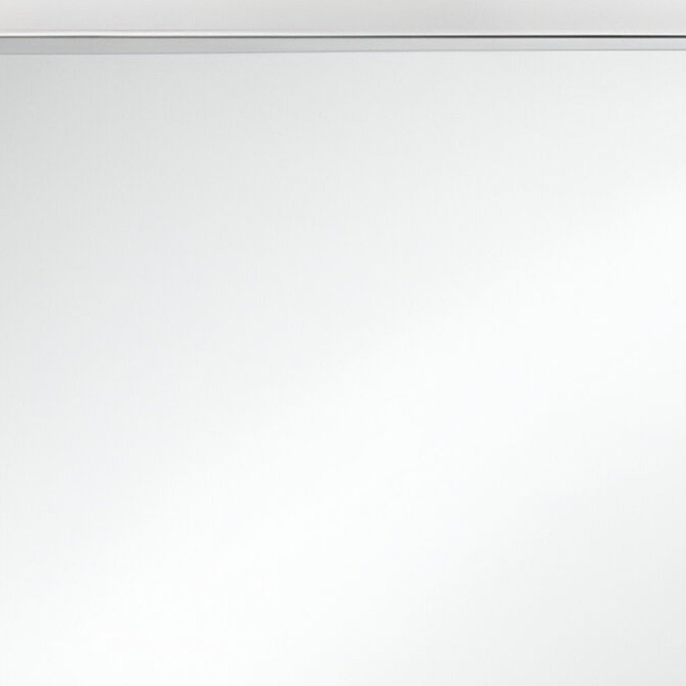 34" White Wood Framed Accent Mirror