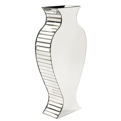 Curvy Art Deco Style Mirrored Vase