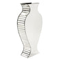 28" Clear Crystal Glass Table Vase