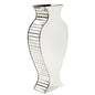 28" Clear Crystal Glass Table Vase