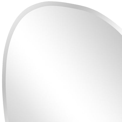 24" Abstract Unframed Accent Mirror