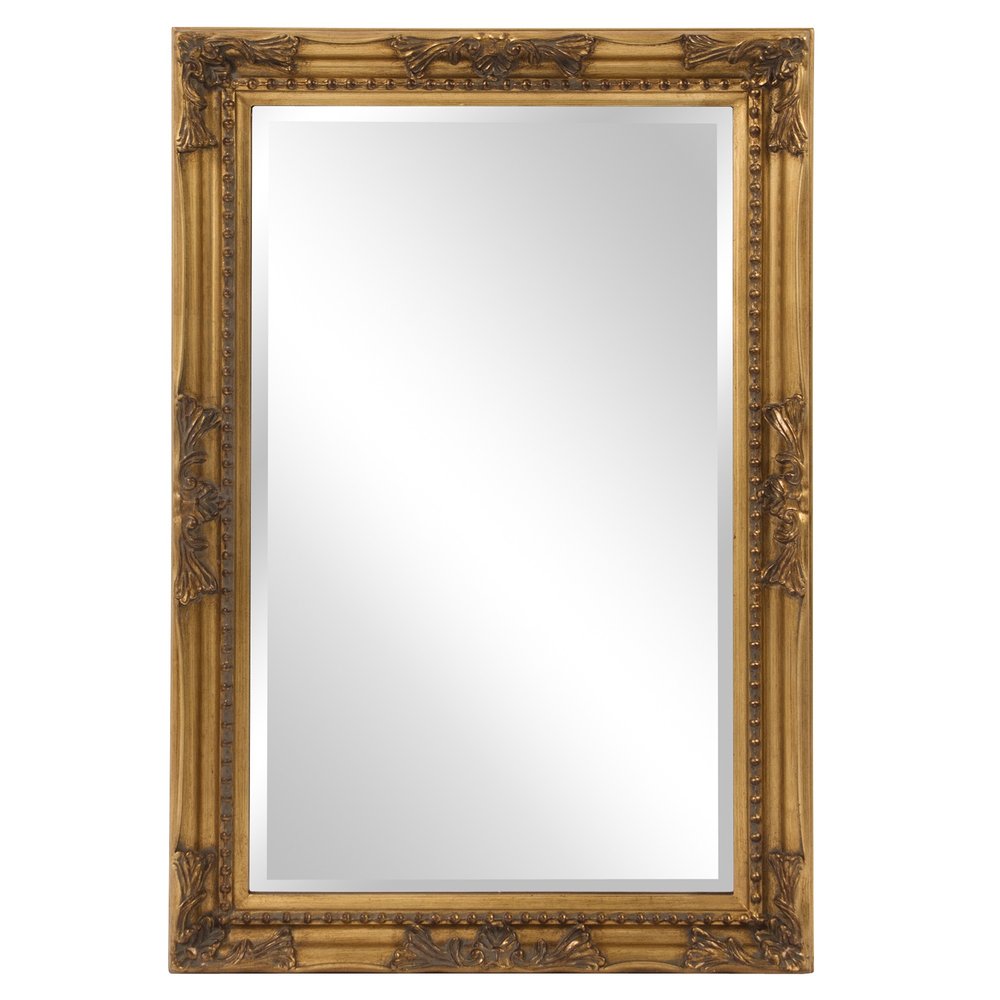 33" Gold Framed Accent Mirror