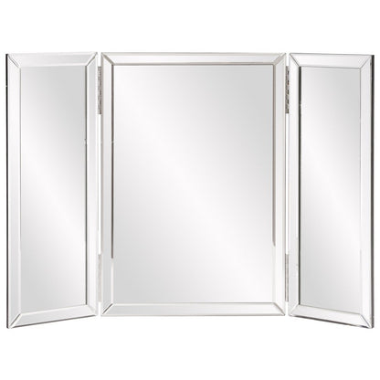 21" Gray Freestanding Framed Makeup Shaving Tabletop Mirror