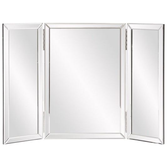 21" Gray Freestanding Framed Makeup Shaving Tabletop Mirror