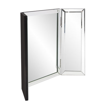 21" Gray Freestanding Framed Makeup Shaving Tabletop Mirror