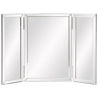 21" Gray Freestanding Framed Makeup Shaving Tabletop Mirror