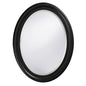 33" Black Oval Framed Accent Mirror