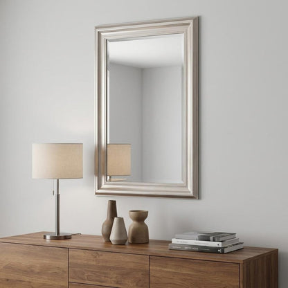 33" Silver Framed Accent Mirror