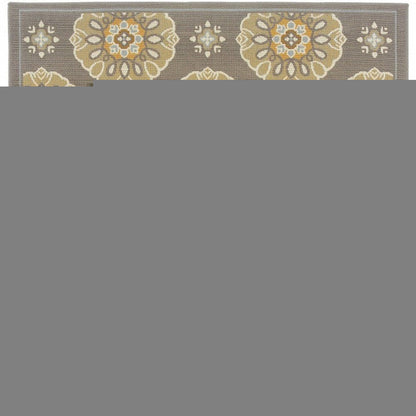 8' X 13' Gray Moroccan Indoor Outdoor Area Rug