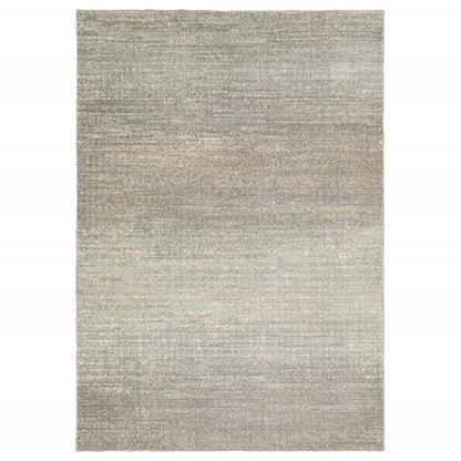 7' Gray Green Abstract Confetti Indoor Runner Rug