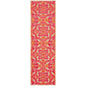 8' Pink And Orange Moroccan Indoor Outdoor Area Rug