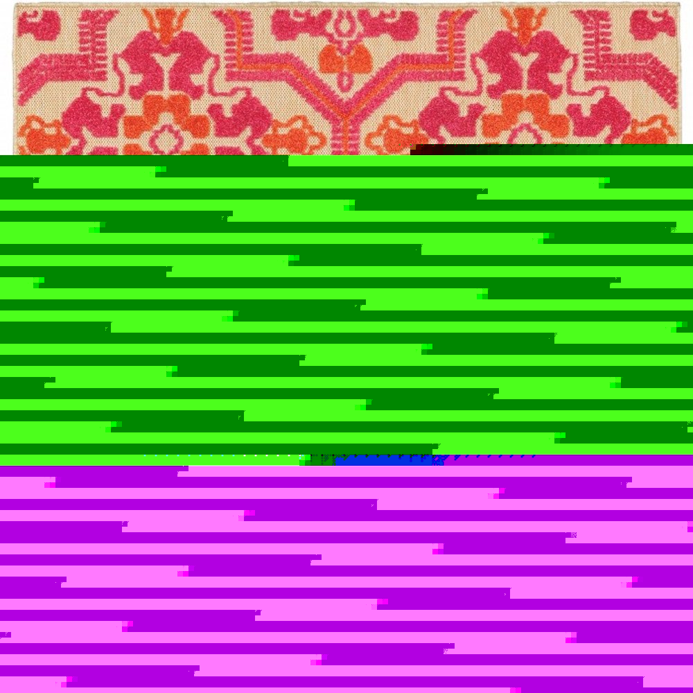 5' X 8' Pink And Orange Moroccan Indoor Outdoor Area Rug