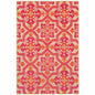8' Pink And Orange Moroccan Indoor Outdoor Area Rug