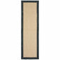 8' Beige And Black Indoor Outdoor Area Rug