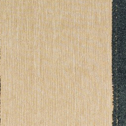 7' X 10' Beige And Black Indoor Outdoor Area Rug