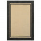 7' X 10' Beige And Black Indoor Outdoor Area Rug