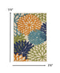 3' X 4' Ivory And Blue Indoor Outdoor Area Rug