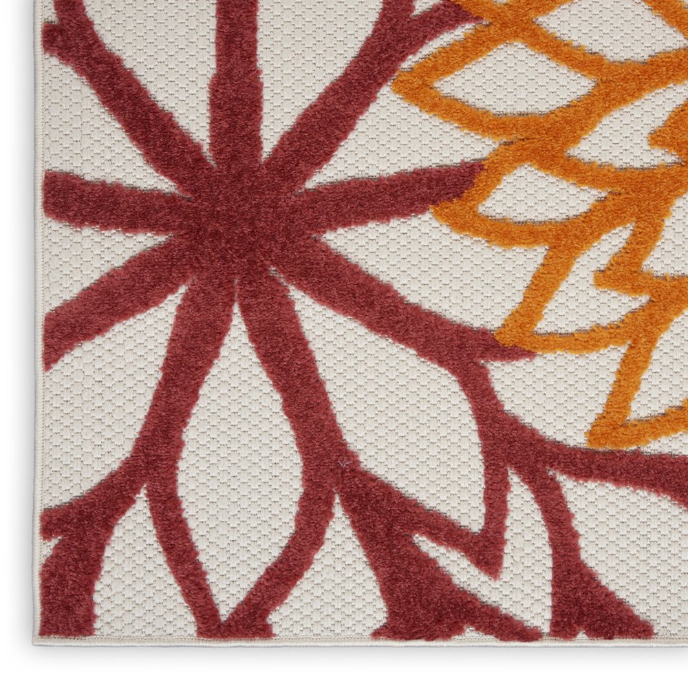 8' X 11' Green And Ivory Handmade Indoor Outdoor Area Rug