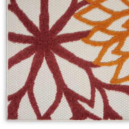 8' X 11' Green And Ivory Handmade Indoor Outdoor Area Rug