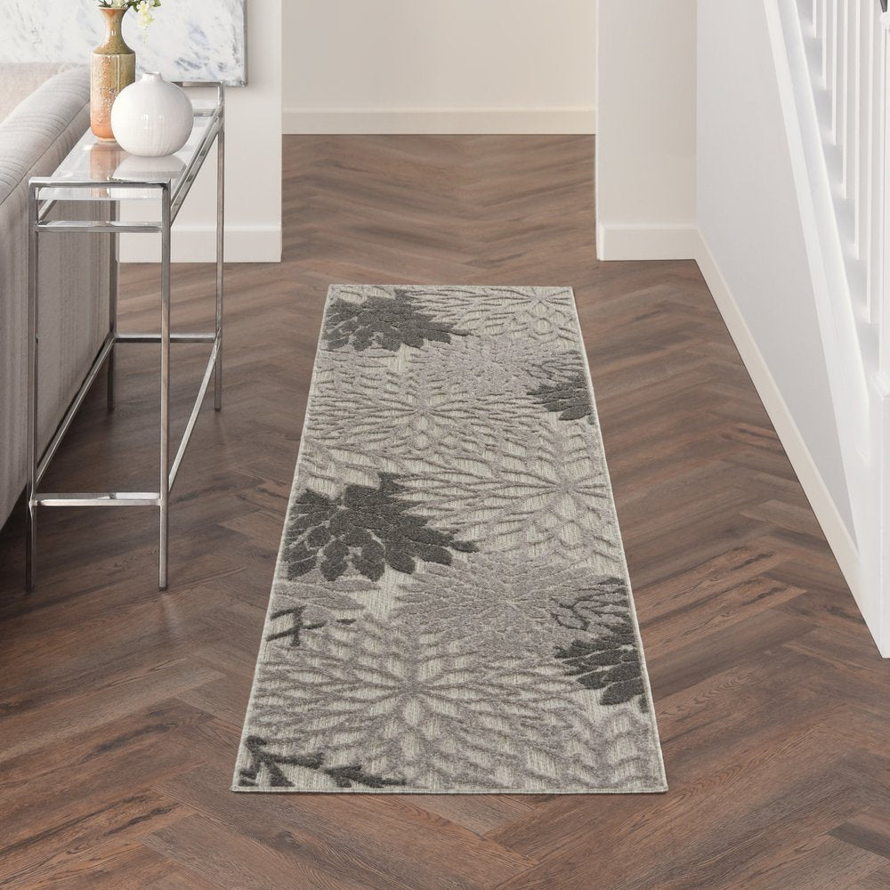 6' Gray Indoor Outdoor Area Rug