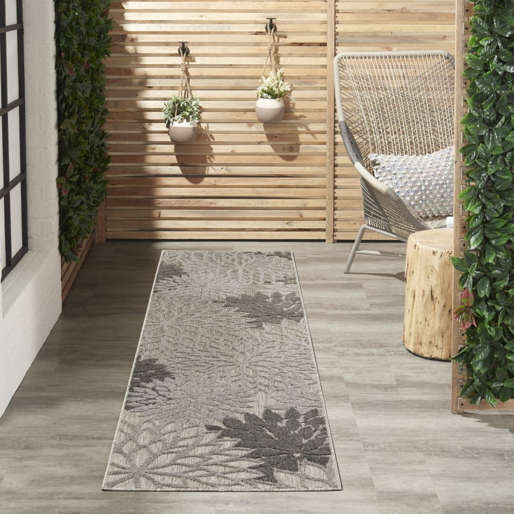 4' X 6' Gray Indoor Outdoor Area Rug