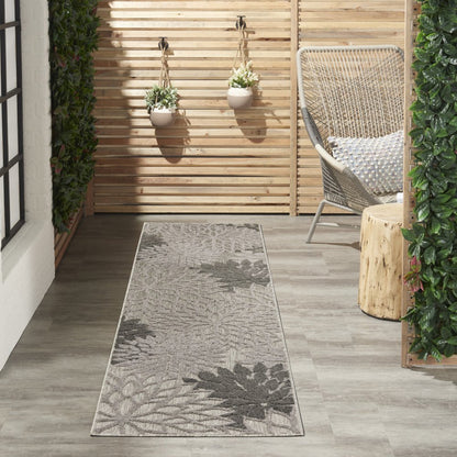 4' X 6' Gray Indoor Outdoor Area Rug