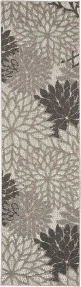 8' X 11' Gray Indoor Outdoor Area Rug
