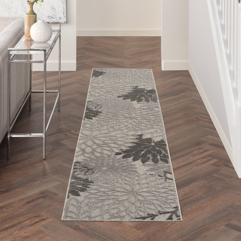 4' X 6' Gray Indoor Outdoor Area Rug