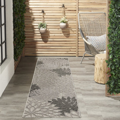 4' X 6' Gray Indoor Outdoor Area Rug